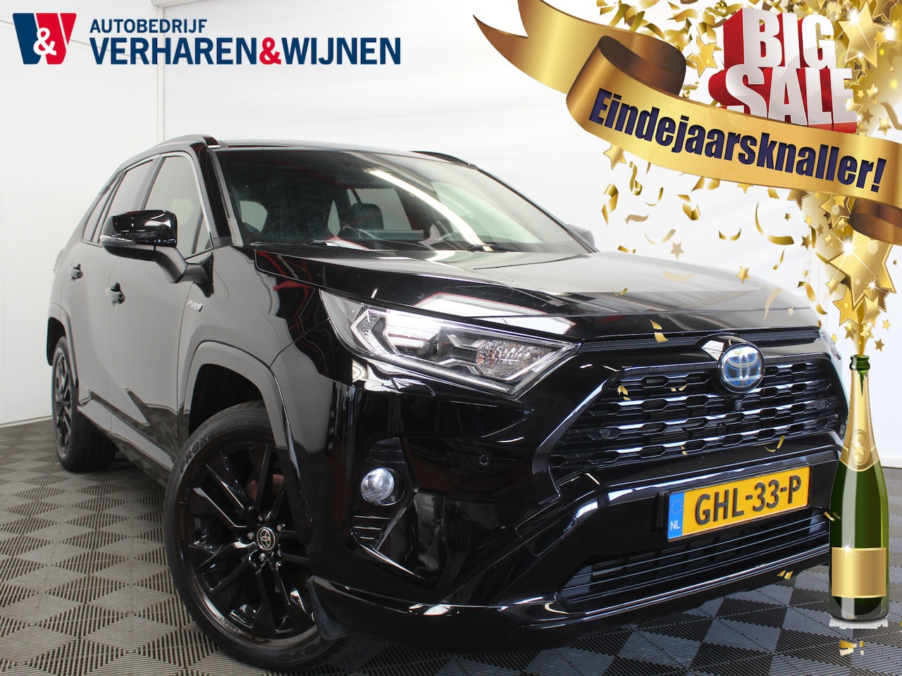 Toyota RAV4 - 2.5 Hybrid Black Edition 360 CAMERA | PANO | JBL | ADAPCRUISE | LED | CARPLAY | ELEC AKLEP - AutoWereld.nl