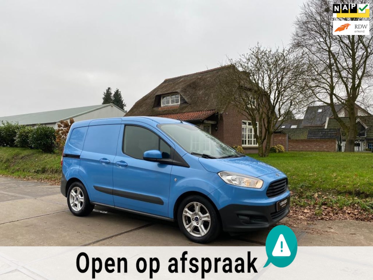 Ford Transit Courier - 1.0 MARGE AUTO LUXE! |STOELVERW|CRUISE|NAVI|AIRCO|SCHUIFDEUR|ONDERHOUDEN|BOEKJES|2 KEYS - AutoWereld.nl