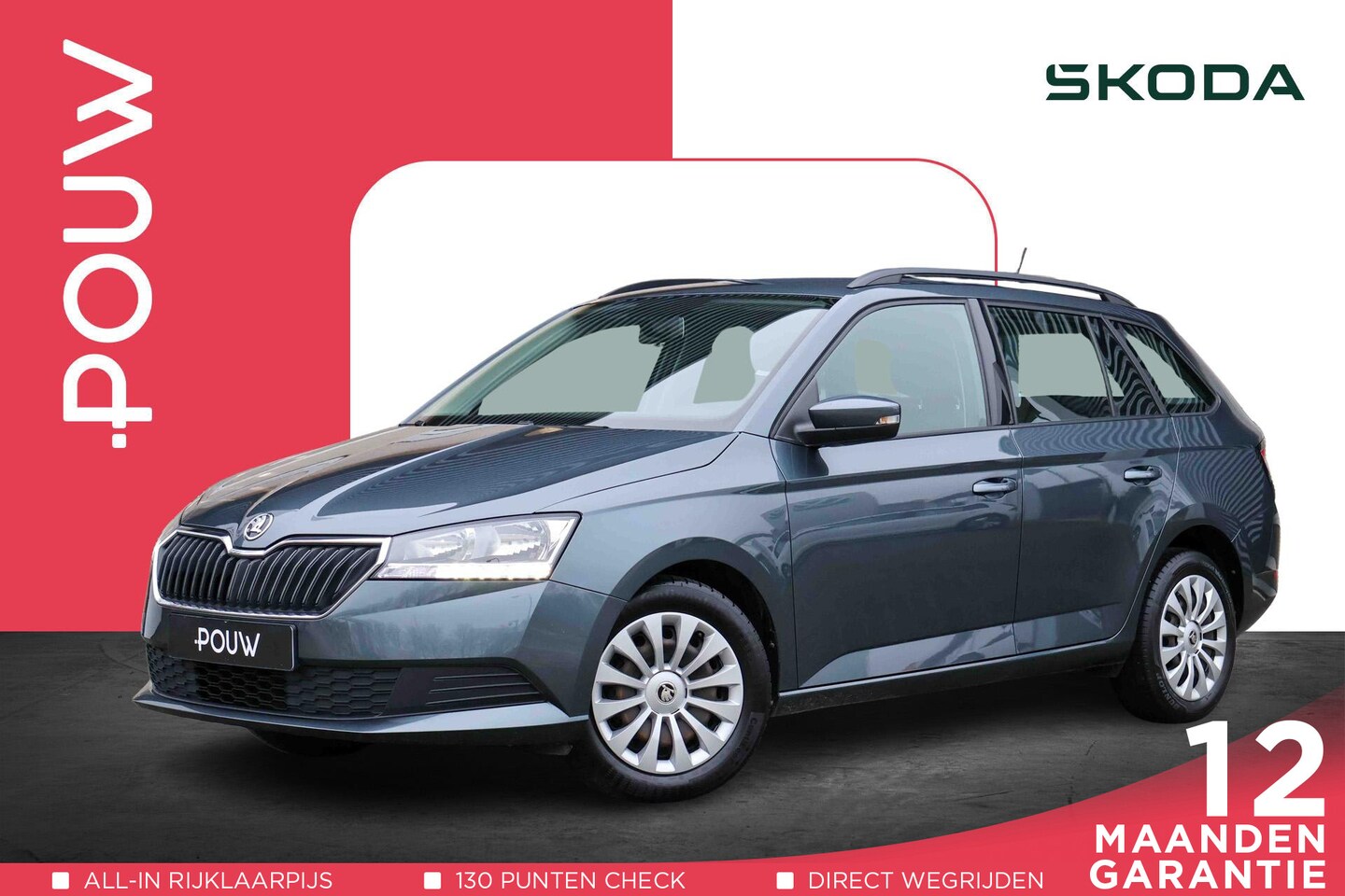 Skoda Fabia Combi - 1.0 TSI 95pk Active | Airco | DAB | Bluetooth | Buitenspiegels Verwarmbaar - AutoWereld.nl