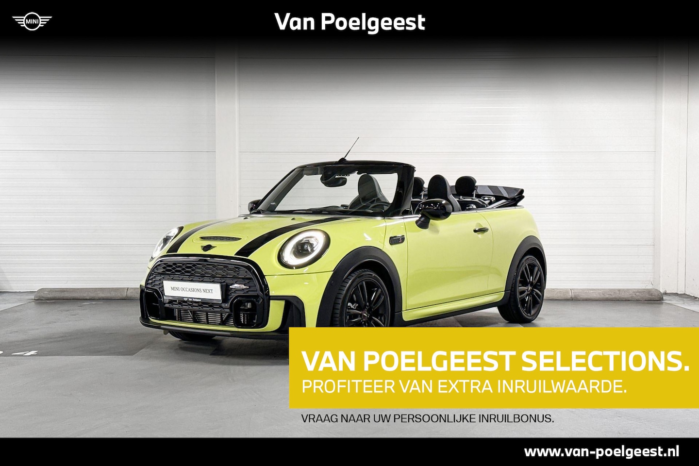 MINI Cabrio - Cooper S John Cooper Works | Achteruitrijcamera | Apple CarPlay | Stoelverwarming | Select - AutoWereld.nl