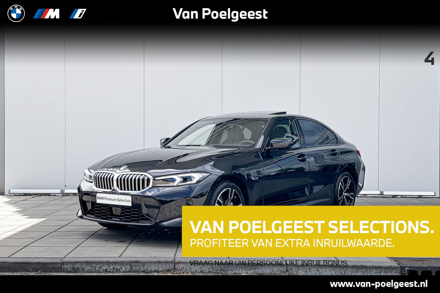 BMW 3-serie - Sedan 330e M-Sport Glazen schuif-kanteldak / Head Up / Driving Assistant / elektrisch vers - AutoWereld.nl