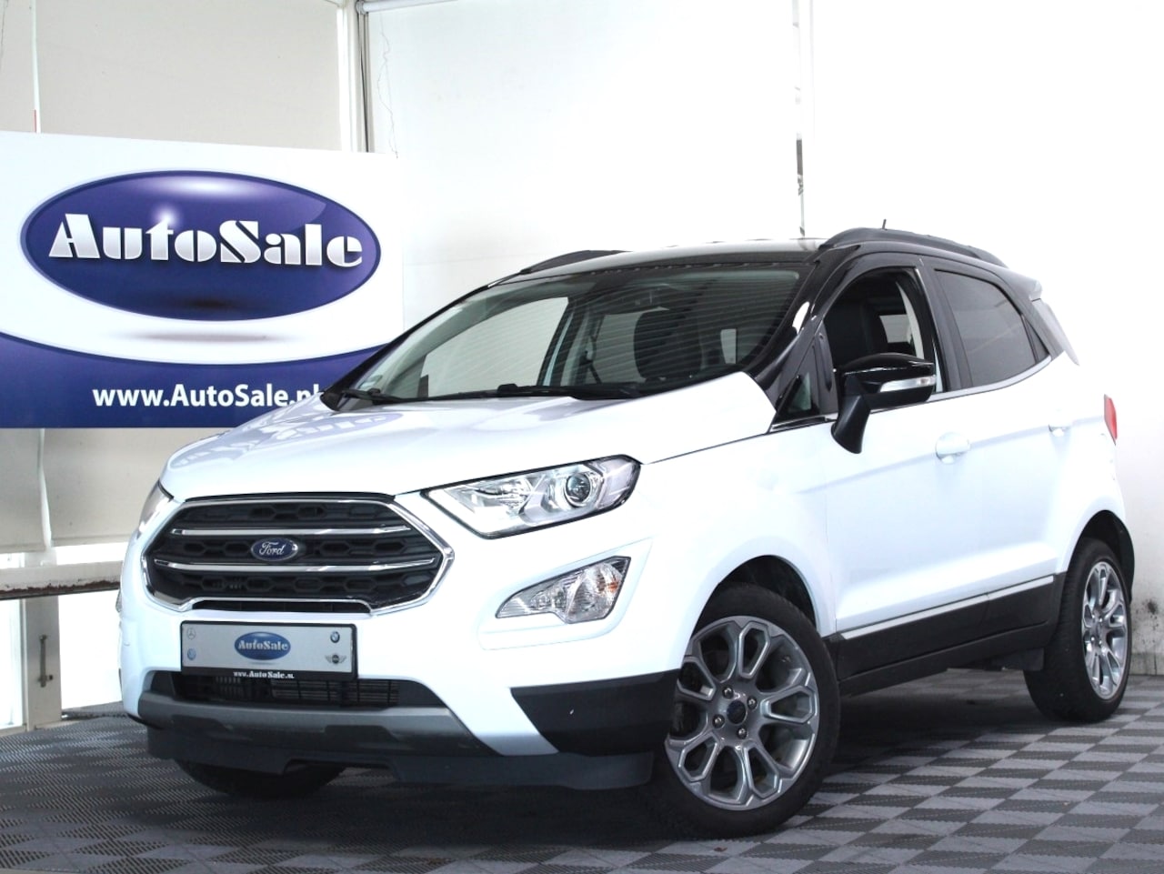 Ford EcoSport - 1.0 EcoBoost Titanium AUT CARPLAY STUUR/STOELVW XENON DAB '18 - AutoWereld.nl