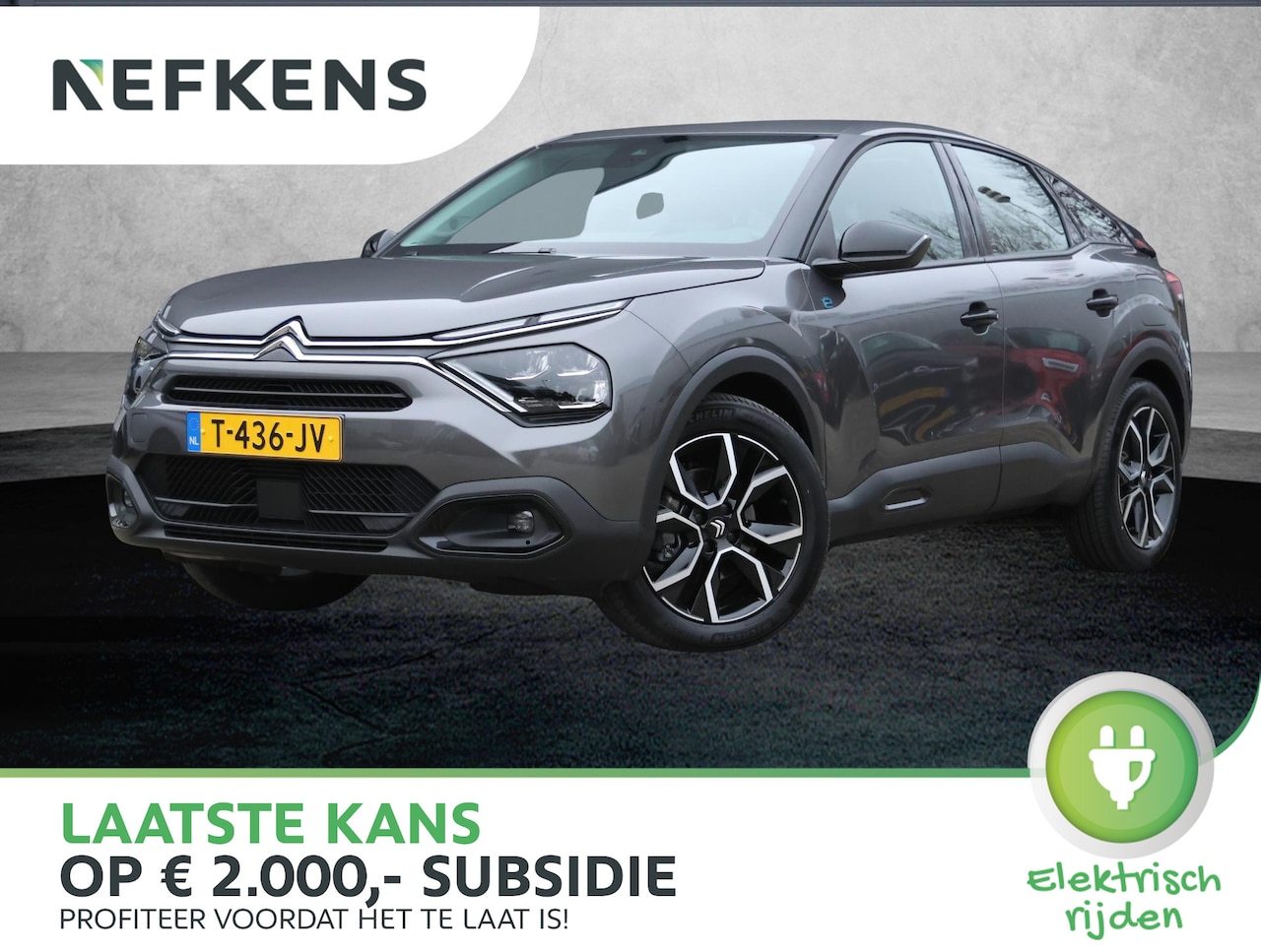 Citroën Ë-C4 - Feel 50 kWh 3-fase | 1ste eigenaar | Climate control | 18"LMV | AppleCarPlay | FULL LED | - AutoWereld.nl