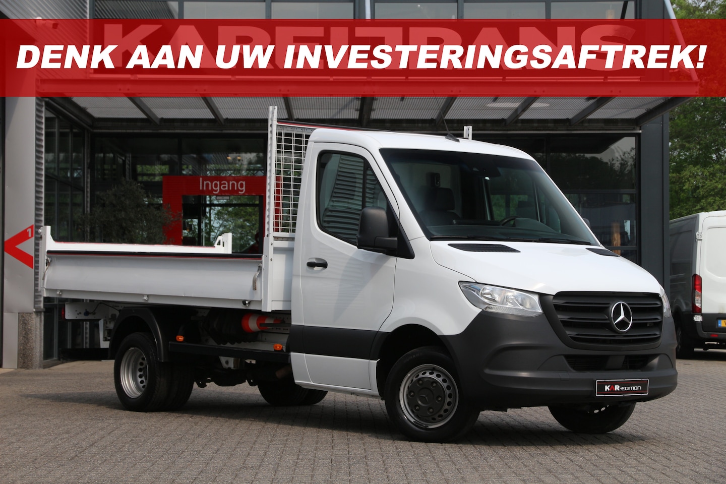 Mercedes-Benz Sprinter - 519 3.0 CDI V6 | Kipper | 3.5t trekgewicht | Mbux | Cruise | Clima.. - AutoWereld.nl