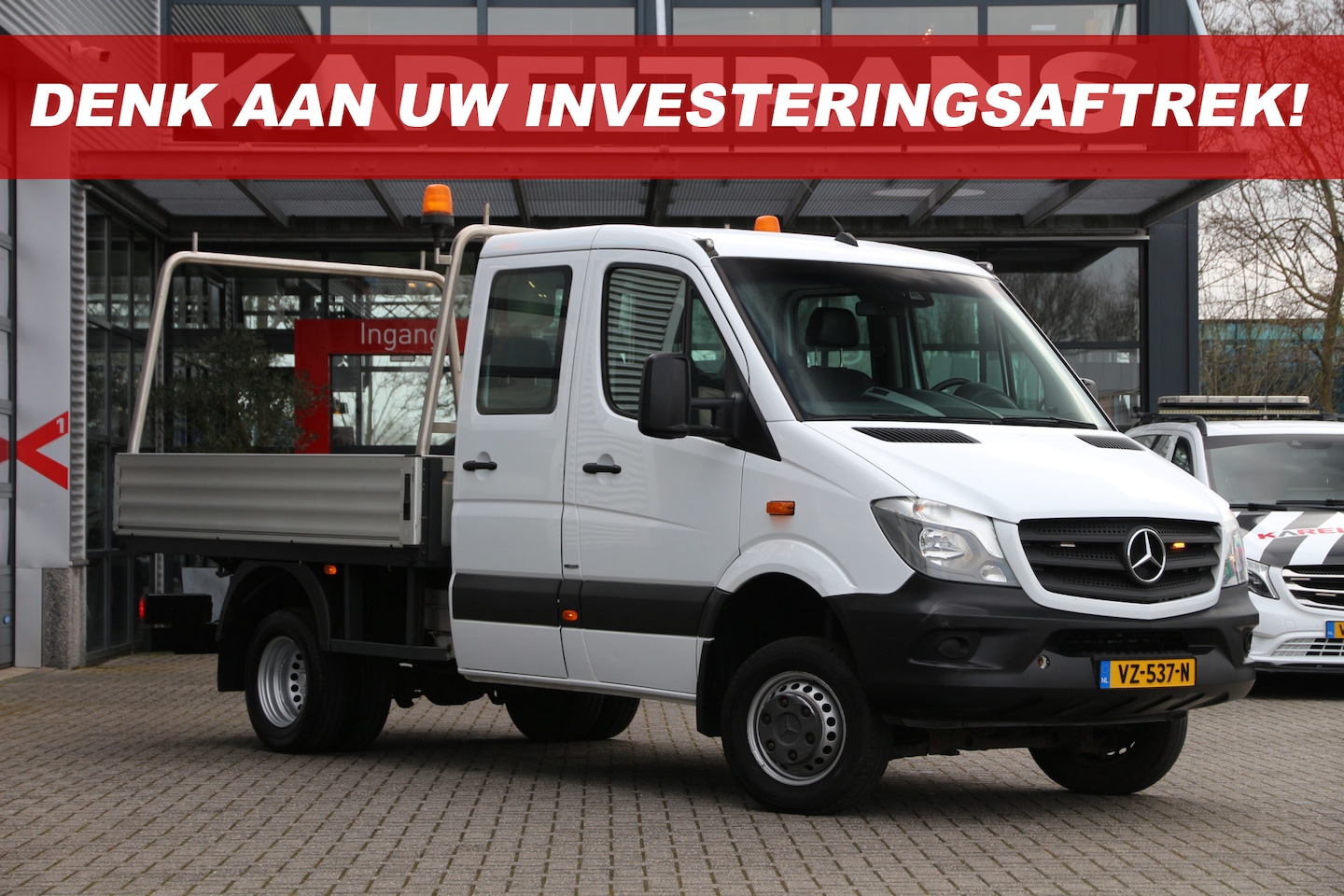 Mercedes-Benz Sprinter - 516 CDI | Aut. | 4x4 | ZG1 | Euro 6 | Open laadbak | Cruise | Airco.. - AutoWereld.nl