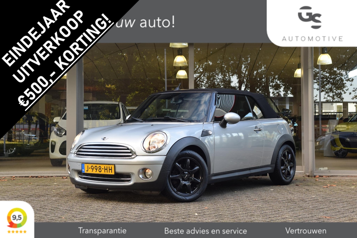 MINI Cabrio - 1.6 Cooper Chili met Leer/Lmv/Stoelvw/Airco - AutoWereld.nl