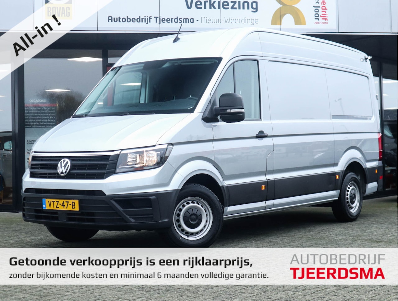 Volkswagen Crafter - 35 2.0 TDI L3H2 Comfortline 177PK App-Navi/Cruise/Clima/Vloer/Trekhaak/Carplay - AutoWereld.nl