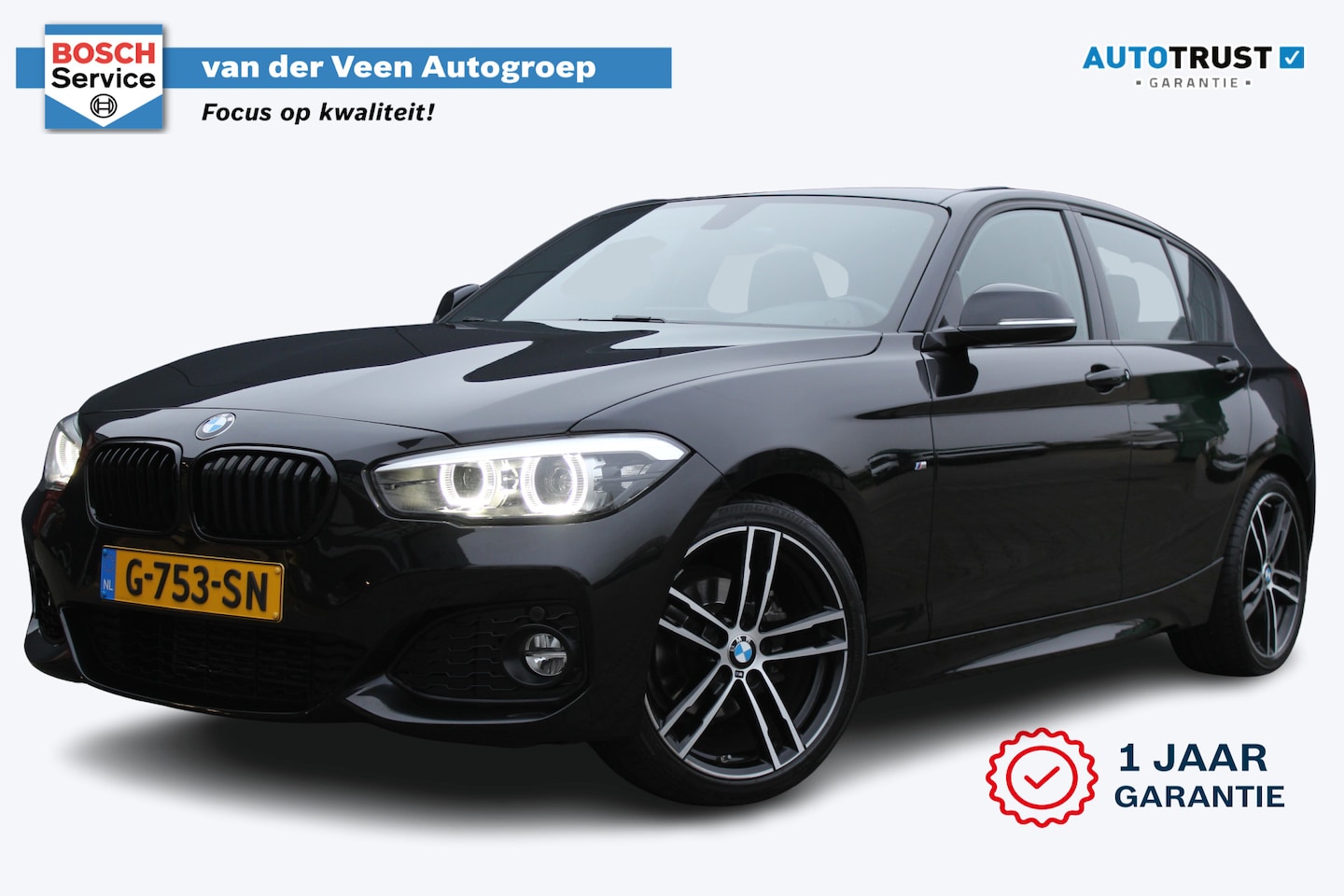 BMW 1-serie - 118i M Sport Shadow AUTOMAAT | Incl. 12 maanden garantie | LED | Cruise | Navigatie | Lede - AutoWereld.nl