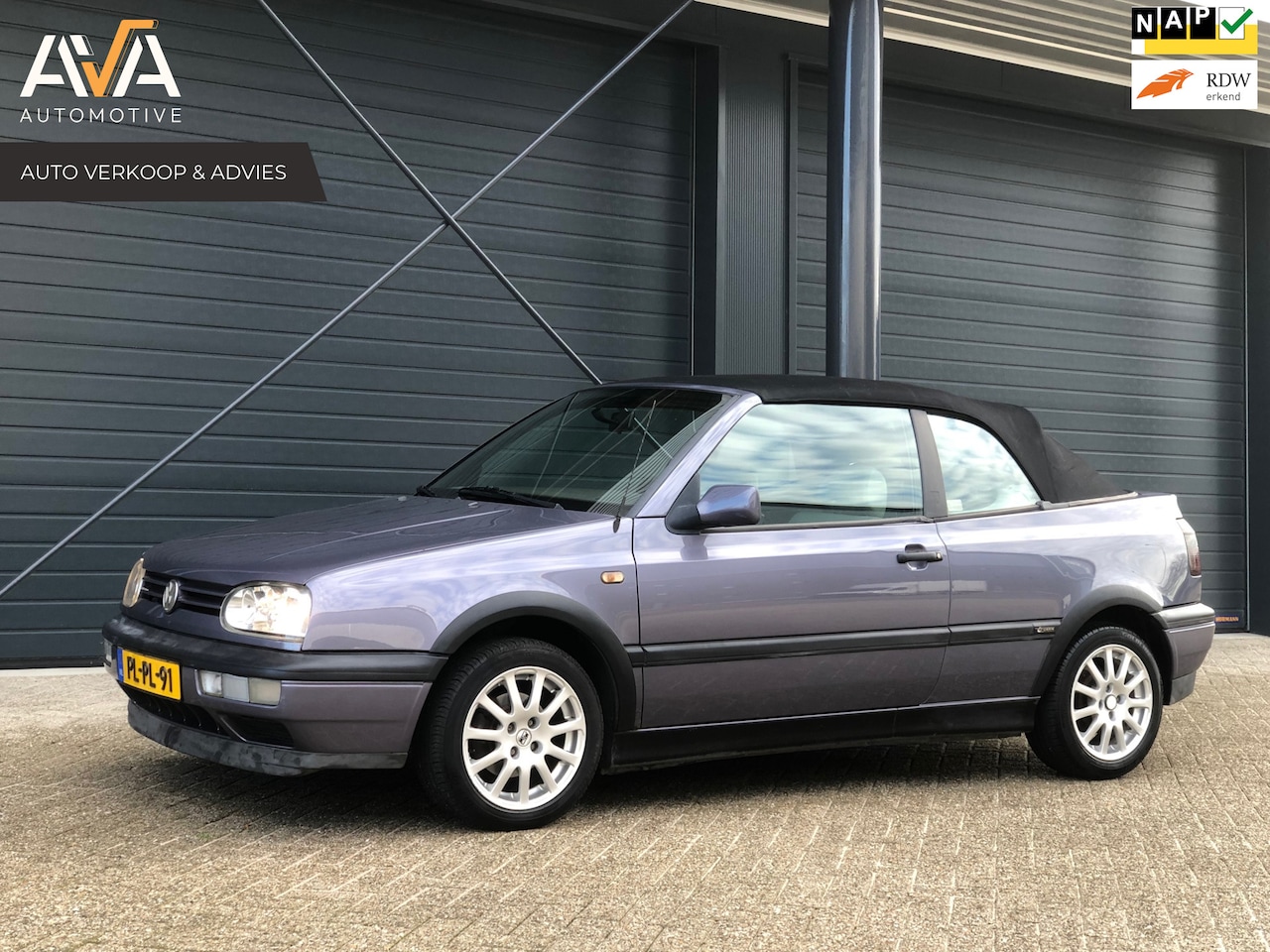 Volkswagen Golf Cabriolet - 2.0 Avantgarde Airco, Leder, nieuw Cabriodak Incl. onderhoud - AutoWereld.nl