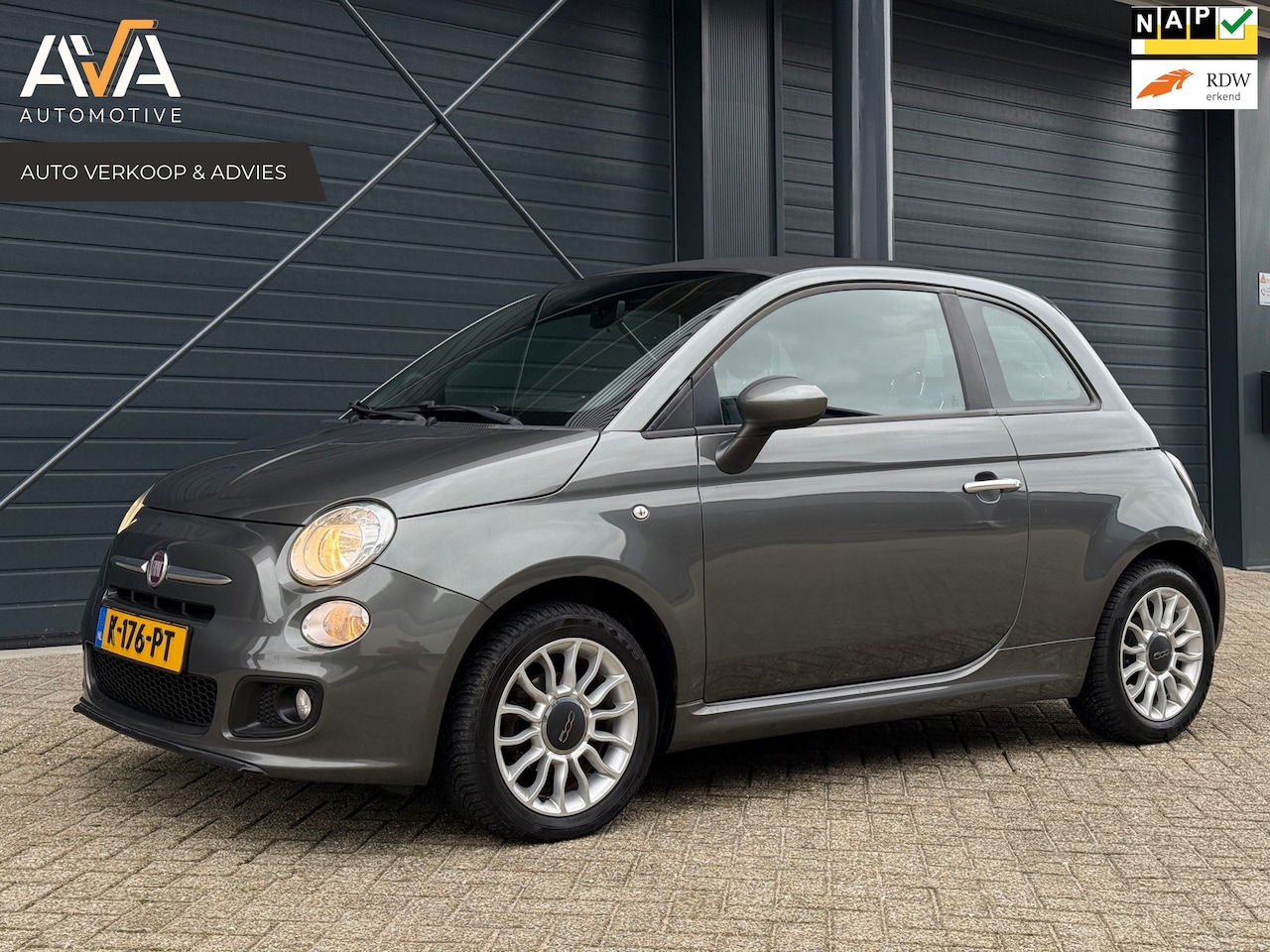 Fiat 500 - S 1.2 Popstar, Elektrisch schuifdak, PDC, Halfleder - AutoWereld.nl