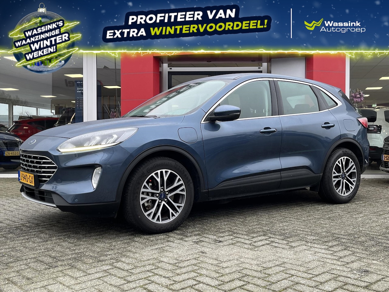 Ford Kuga - 2.5 PHEV e-CVT 225pk Titanium | Climatronic | Parkeersensoren voor en achter | Navigatie | - AutoWereld.nl