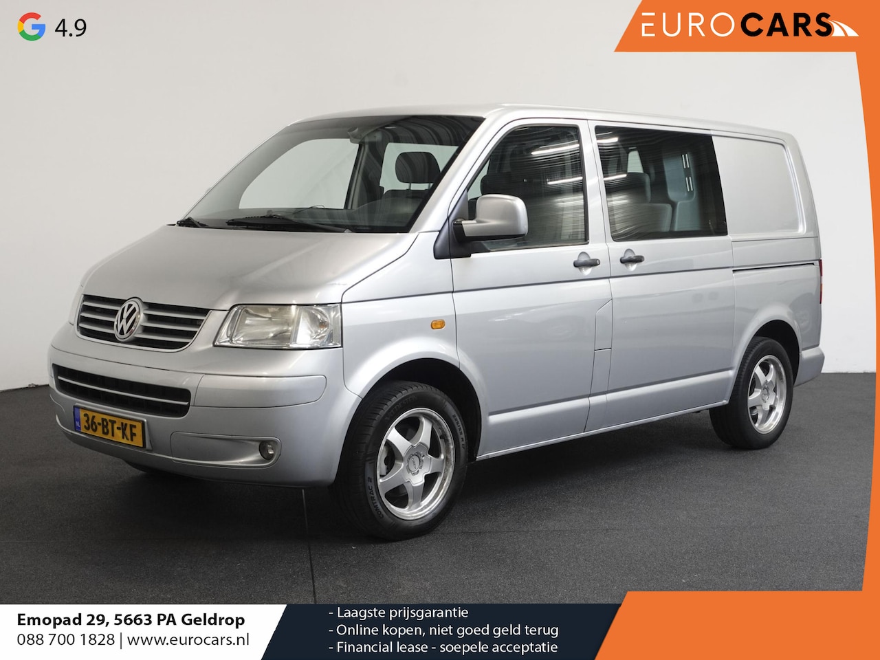 Volkswagen Transporter - 2.5 TDI 300 Dubbel Cabine Trekhaak Airco - AutoWereld.nl