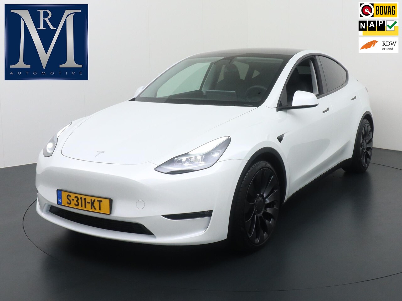 Tesla Model Y - Performance AWD 75 kWh VAN 50.900 VOOR 46.877 EINDEJAARSVOORDEEL 4.023 | ORIG. NL. NAP KM. - AutoWereld.nl