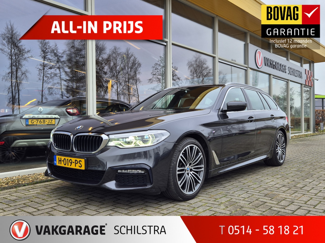 BMW 5-serie Touring - 520i High Executive Edition | Navigatie | Elek. Trekhaak | Carplay - AutoWereld.nl