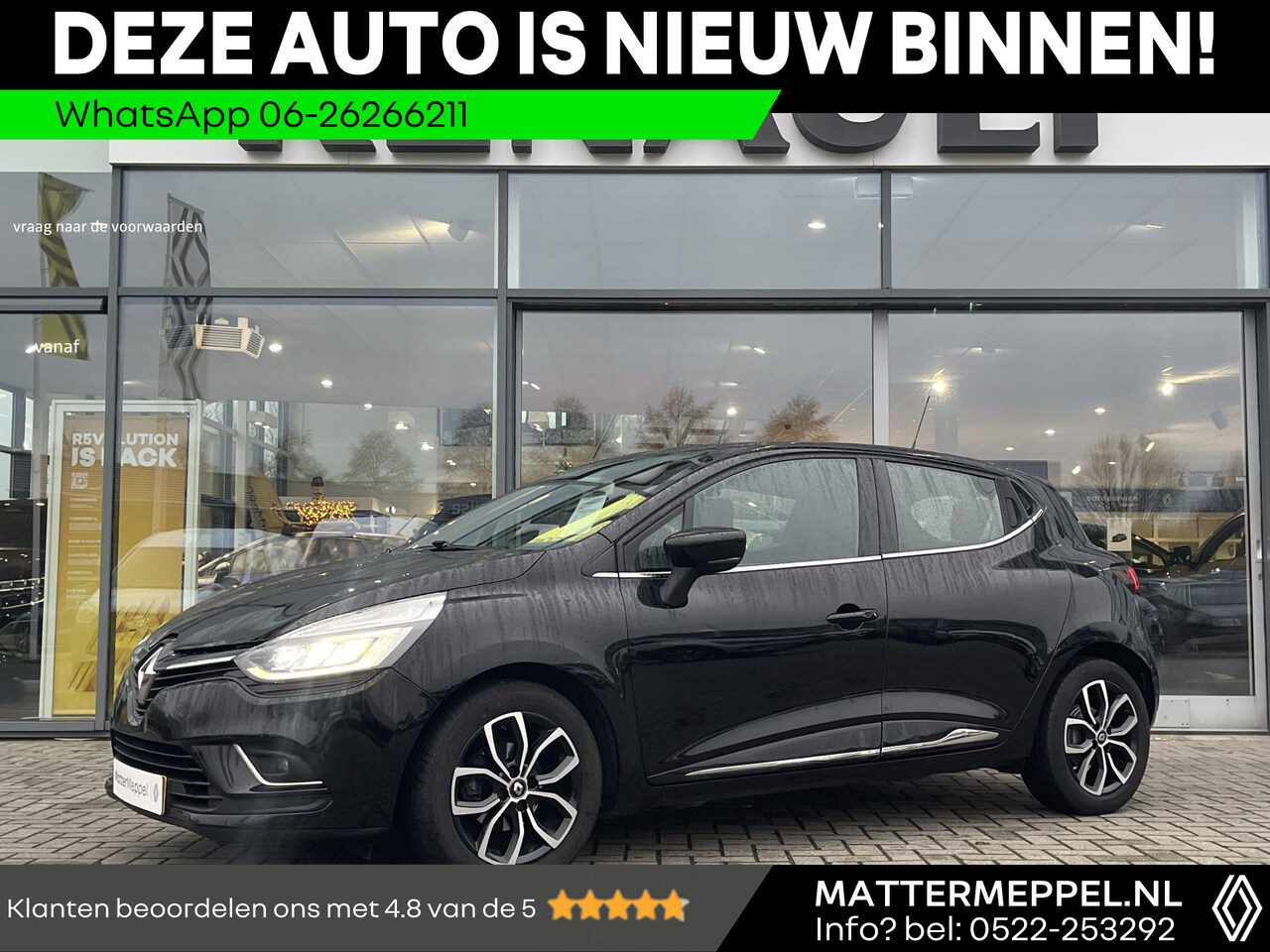 Renault Clio - 0.9 TCe Intens | Climtae Control | Volledig Led | Leer/Stof | Parkeersensoren | Navigatie - AutoWereld.nl