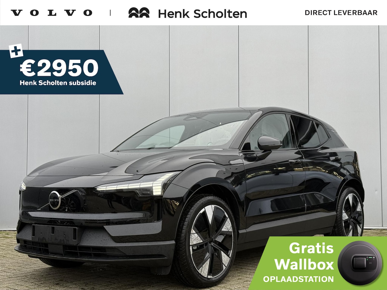 Volvo EX30 - Single Motor Extended Range Plus 69 kWh **Direct Leverbaar** 717 Onyx Black Metallic, R310 - AutoWereld.nl