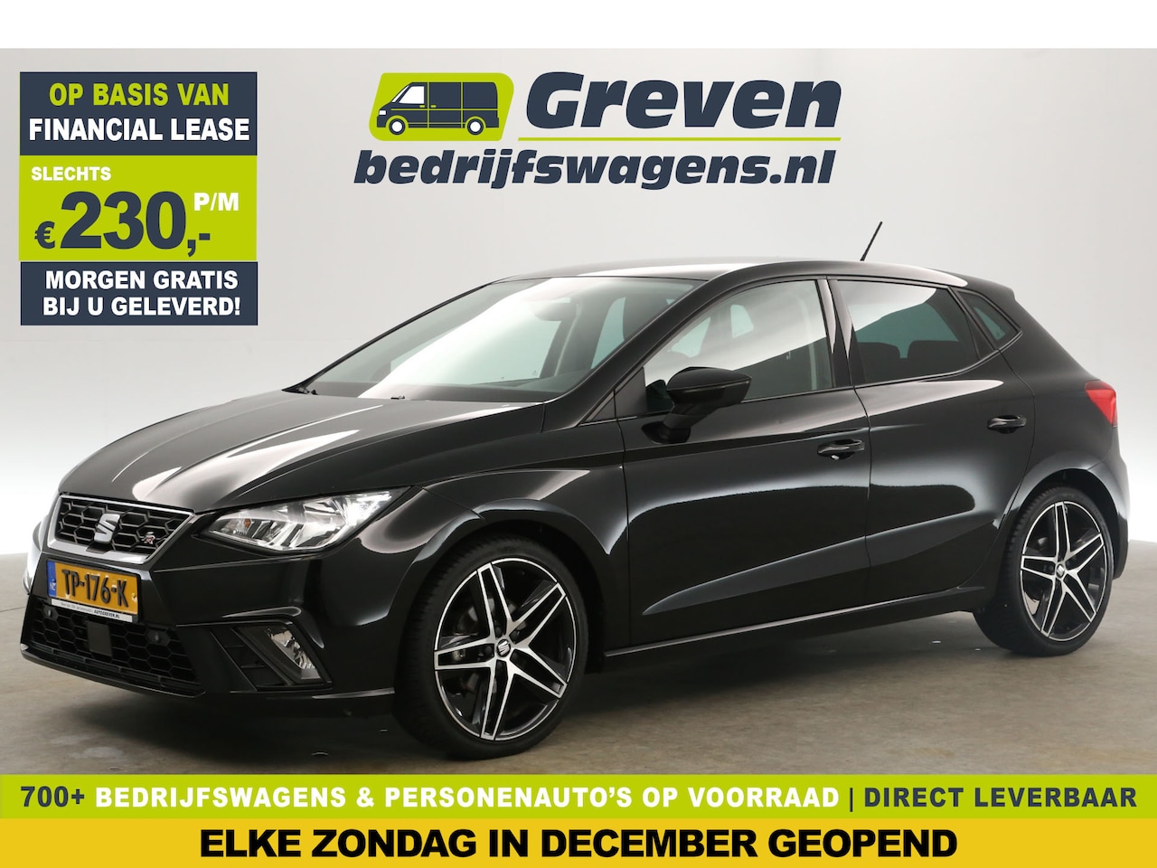 Seat Ibiza - 1.0 TSI FR Business Intense Clima Cruise Carplay Sfeer Camera Navi PDC LED 18''LMV - AutoWereld.nl