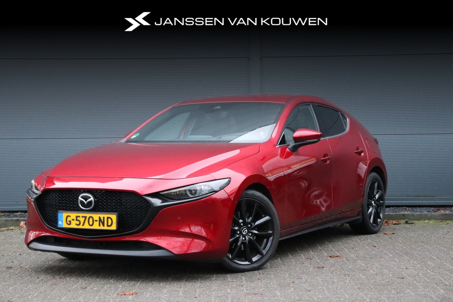 Mazda 3 - 2.0 e-SkyActiv-X M Hybrid 180 Luxury Stuur-Stoelverwarming Leder LED Navi Camera - AutoWereld.nl