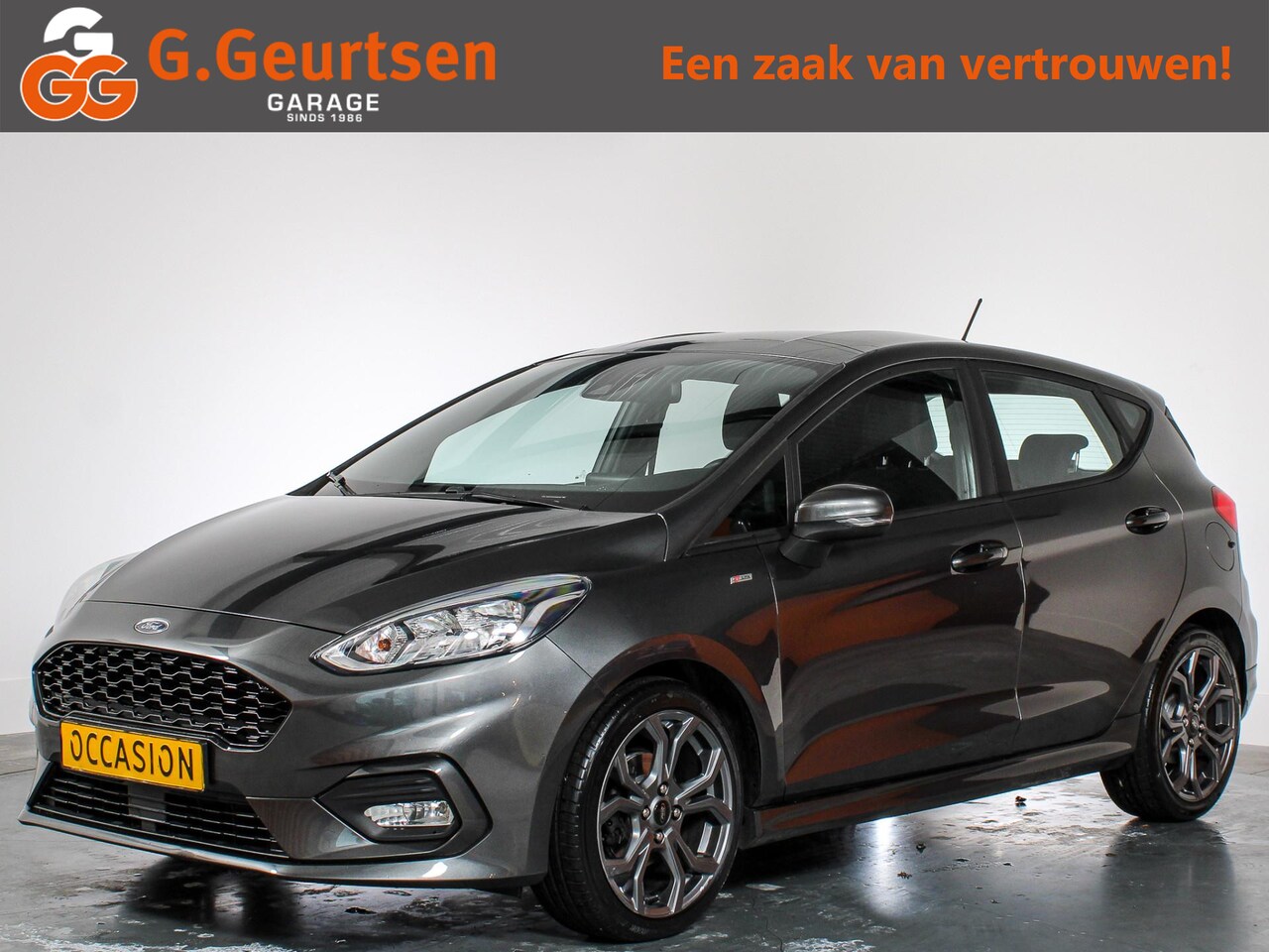 Ford Fiesta - 1.0 EcoBoost ST-Line 1.0 EcoBoost ST-Line, App Connect, Airco, 17" wielen! Goed onderhouden! Stoel en stuurverw - AutoWereld.nl