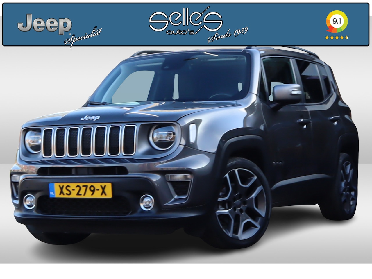 Jeep Renegade - 1.3T Freedom | Applecarplay | schuif/kantel dak | Stoel/stuur verwarming | Lederen bekledi - AutoWereld.nl