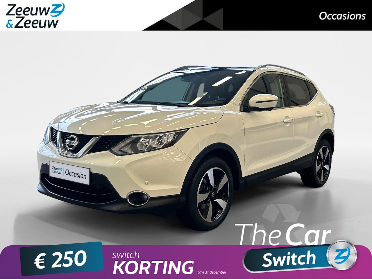 Nissan Qashqai - 1.2 N-Connecta | Camera | Cruise & Climate Control | Bluetooth | Panorama Dak | Parkeersen - AutoWereld.nl