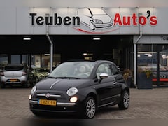 Fiat 500 C - 0.9 TwinAir Lounge Cabrio, Climate control, Rood lederen interieur, Lichtmetalen wielen