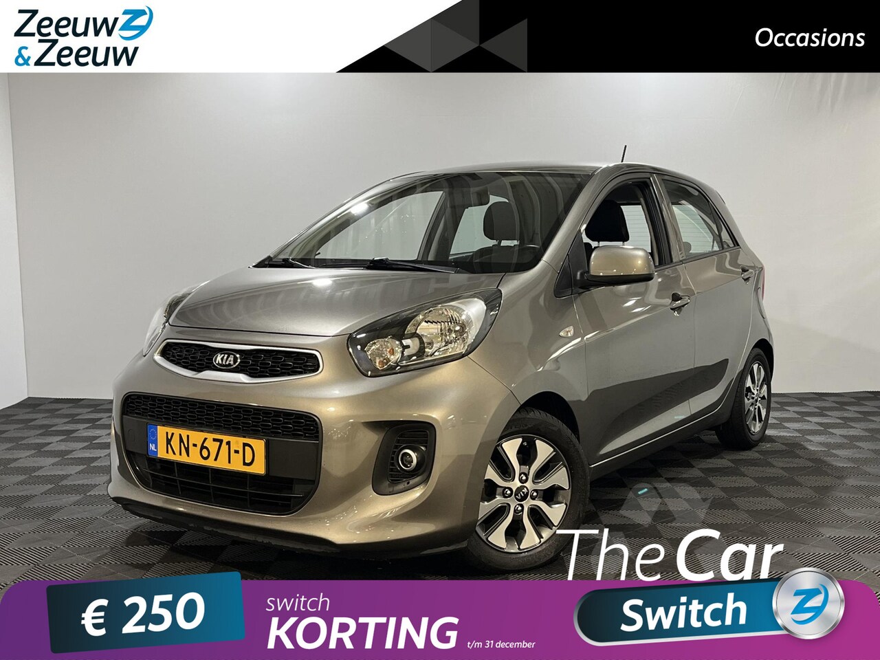 Kia Picanto - 1.0 CVVT EconomyPlusLine | 1e Eigenaar | Camera | Trekhaak | Cruise Control | Bluetooth | - AutoWereld.nl