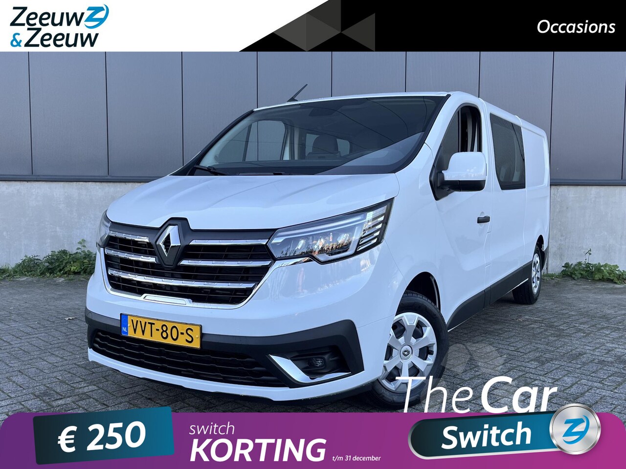 Renault Trafic - 2.0 - 110PK dCi T29 L2H1 DC Work Edition | Dubbel Cabine | 6 Zitplaatsen | Trekhaak | Navi - AutoWereld.nl