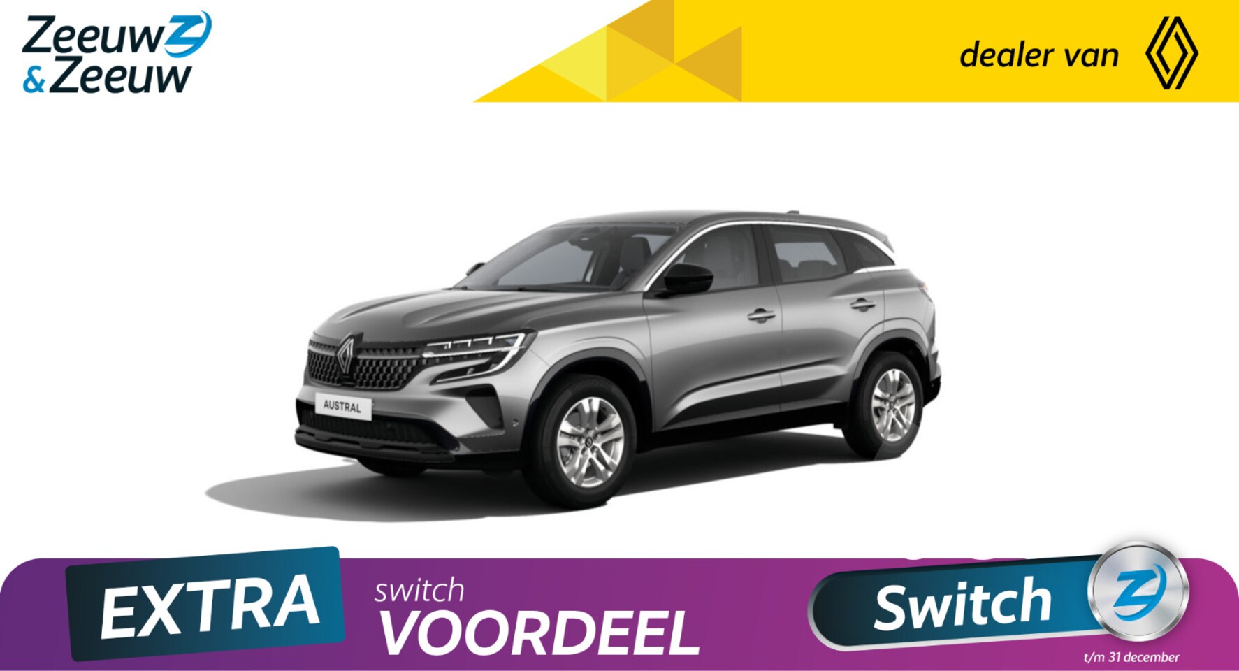 Renault Austral - Mild Hybrid Advanced 130 Evolution | Profiteer nu van de €4000,- Zeeuw & Zeeuw korting! | - AutoWereld.nl