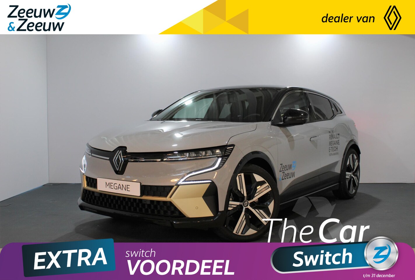 Renault Mégane E-Tech - EV60 Optimum Charge Iconic | Nu verkrijgbaar met €3650,- EXTRA Zeeuw & Zeeuw korting! | - AutoWereld.nl