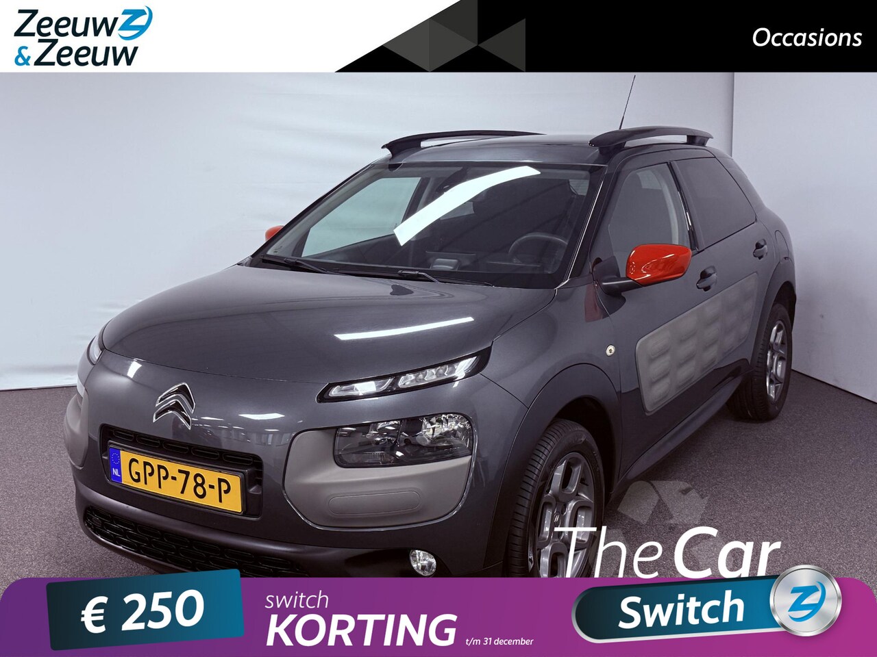 Citroën C4 Cactus - 1.2 PureTech Shine AUTOMAAT Navi airco camera parkeersensoren cruise controle panoramadak - AutoWereld.nl