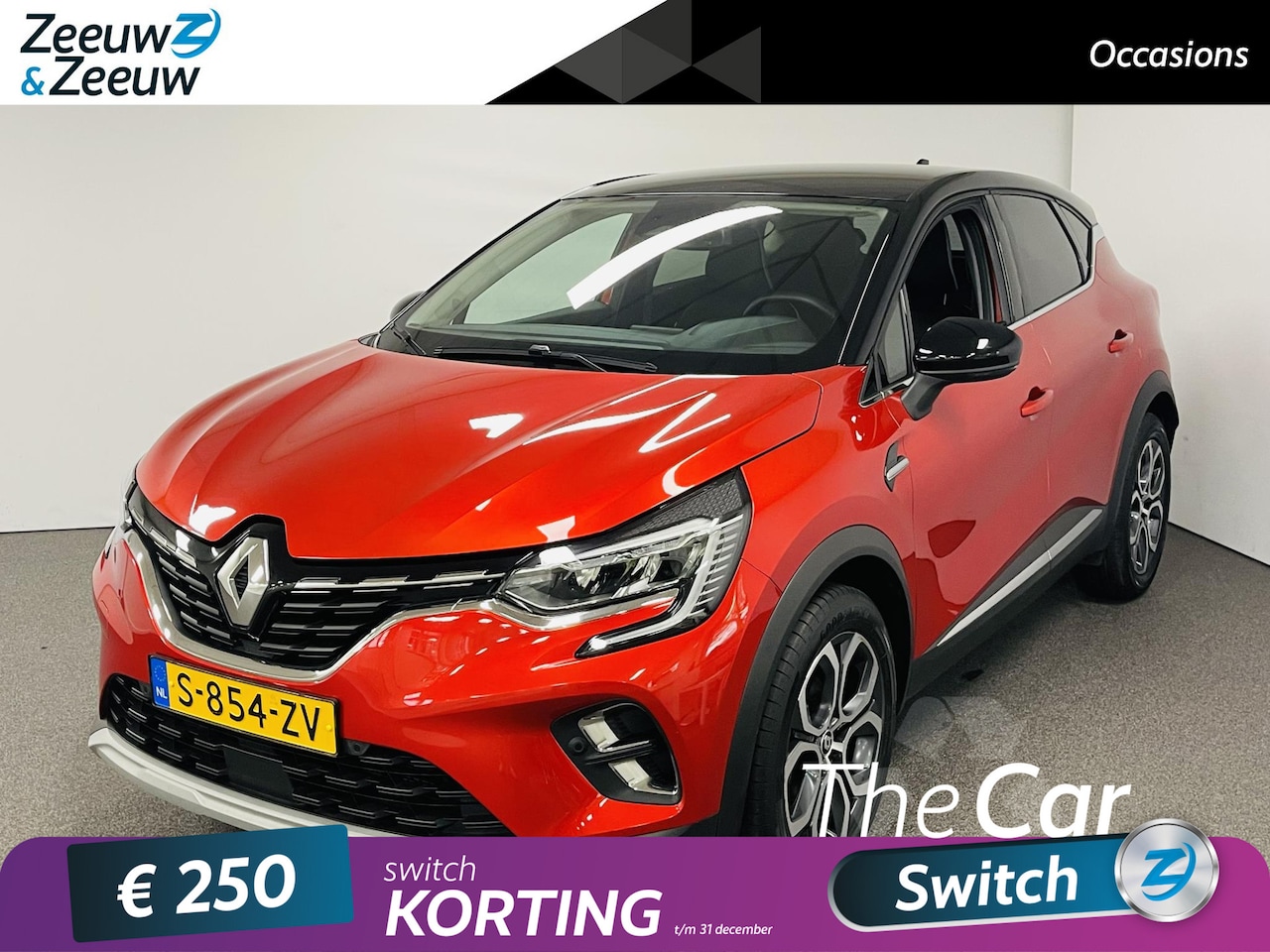 Renault Captur - 1.0 TCe 90 techno Navi airco camera parkeersensoren lm velgen hoge instap dealer onderhoud - AutoWereld.nl