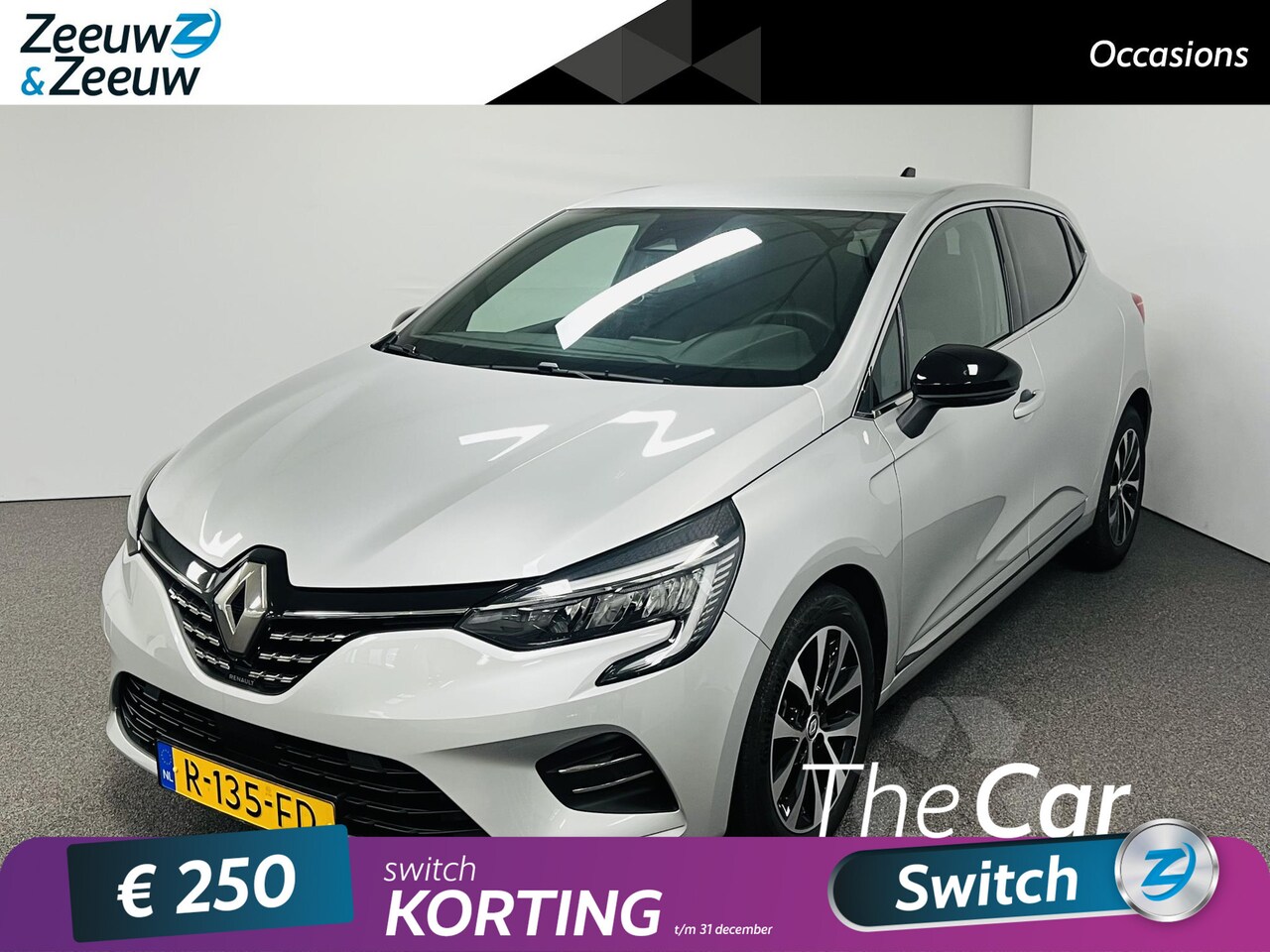 Renault Clio - 1.0 TCe 90 Techno Navi Airco Cruise controle camera parkeersensoren Apple carplay android - AutoWereld.nl