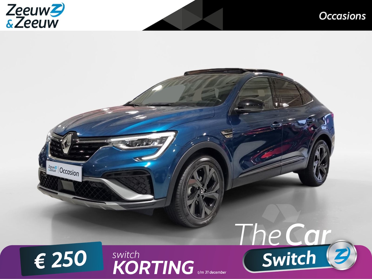 Renault Arkana - 1.3 TCe 140 RS Line *Automaat*Navi+Camera*Climate*Schuif/Kanteldak*Parc Assist*Vol Opties! - AutoWereld.nl