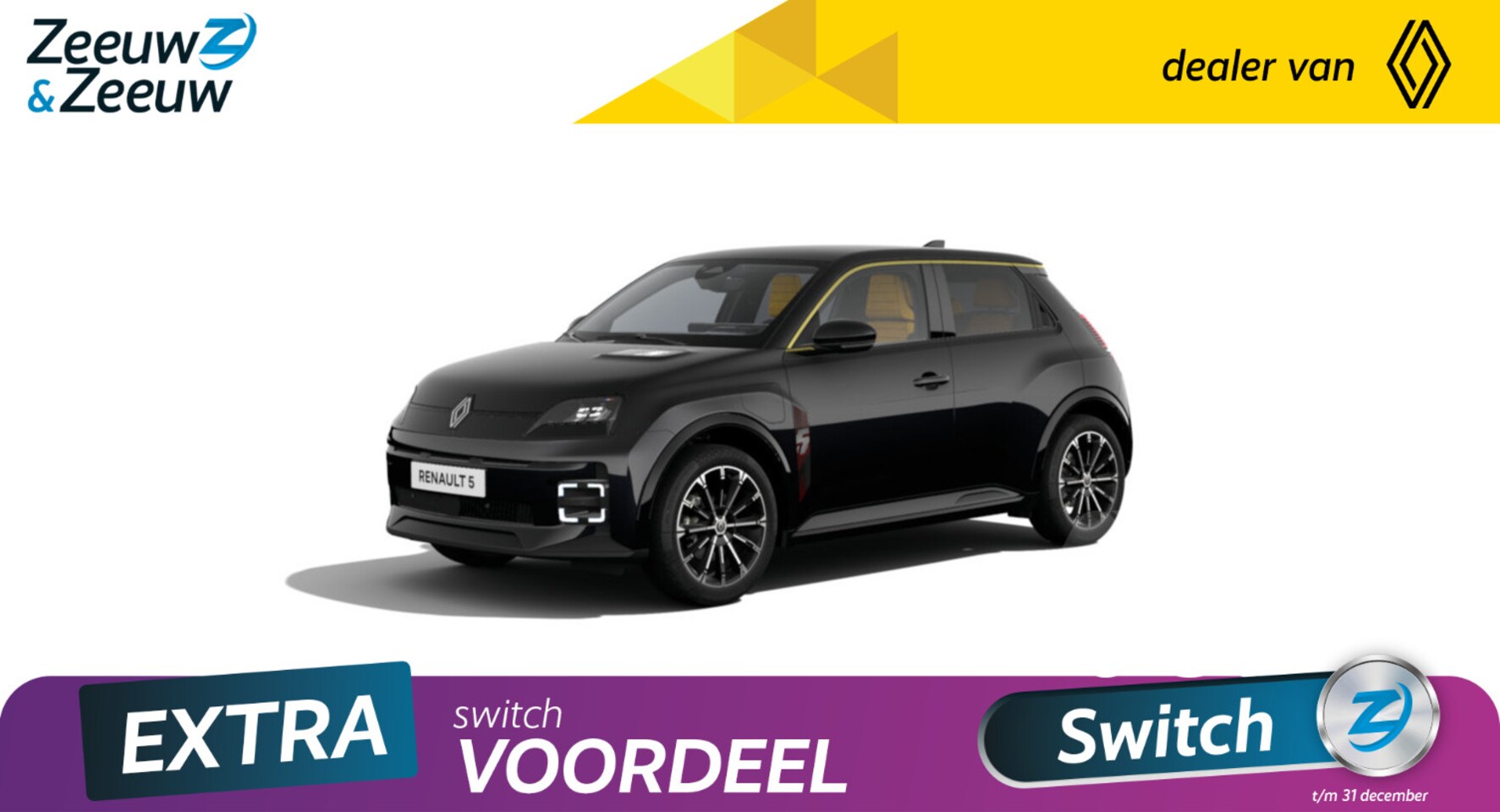 Renault 5 - Iconic cinq 52 kWh | De nieuwe Renault 5 | NU te bestellen bij Zeeuw & Zeeuw Renault Naald - AutoWereld.nl