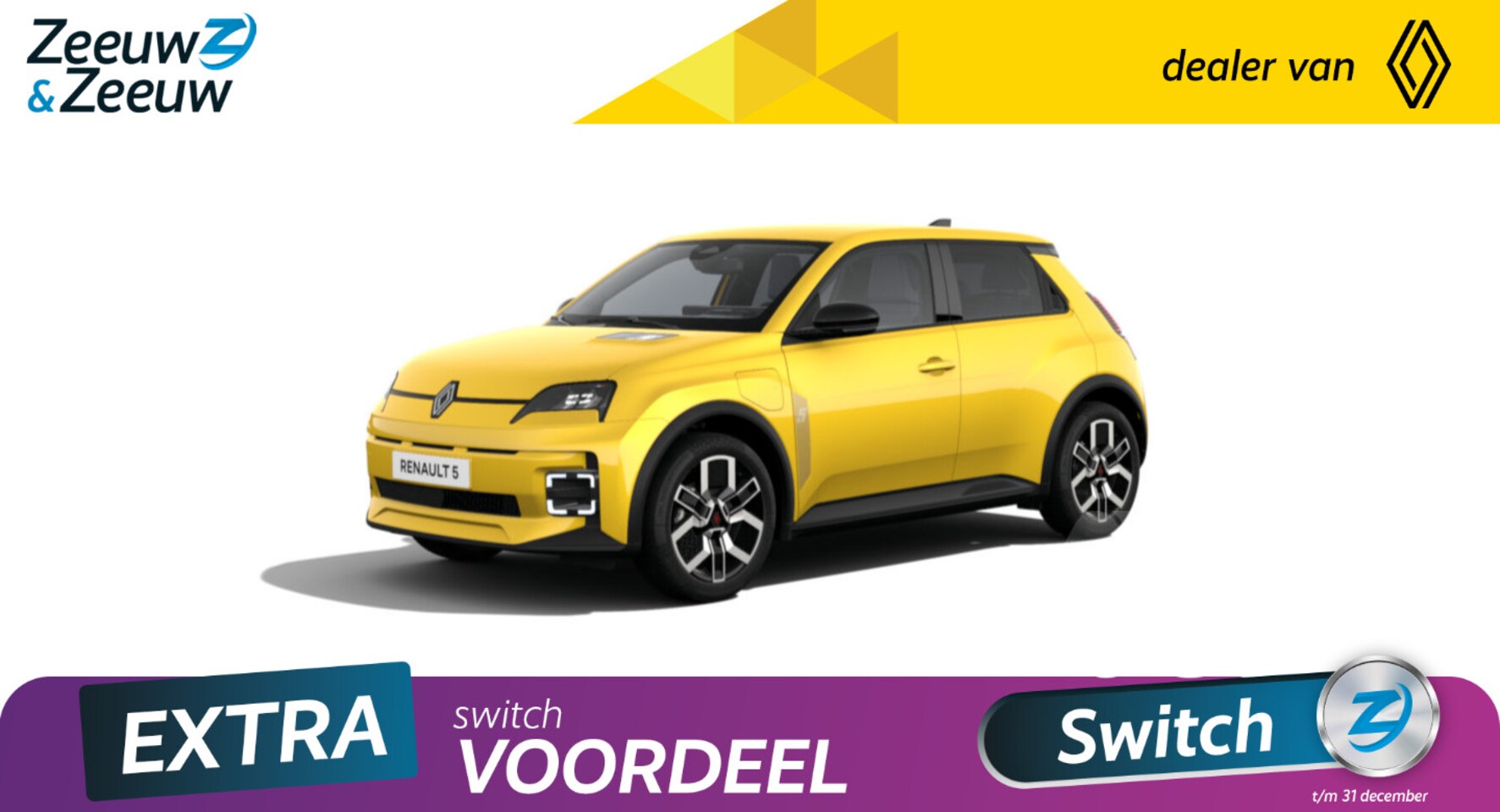 Renault 5 - Techno 52 kWh | De nieuwe Renault 5 | NU te bestellen bij Zeeuw & Zeeuw Renault Naaldwijk - AutoWereld.nl