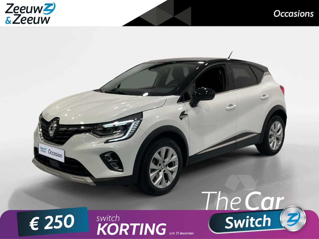 Renault Captur - 1.3 TCe 140 Intens *Automaat*Navi+Camera*Climate*Parkeersensoren*Rijk Uitgerust! - AutoWereld.nl