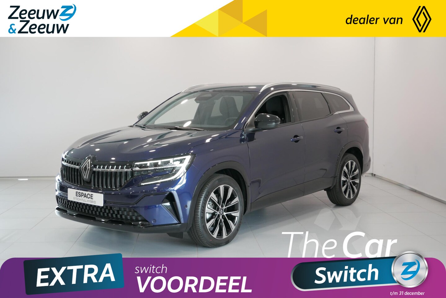 Renault Espace - E-Tech Hybrid 200 techno 7p. Uit voorraad leverbaar! OP=OP - AutoWereld.nl