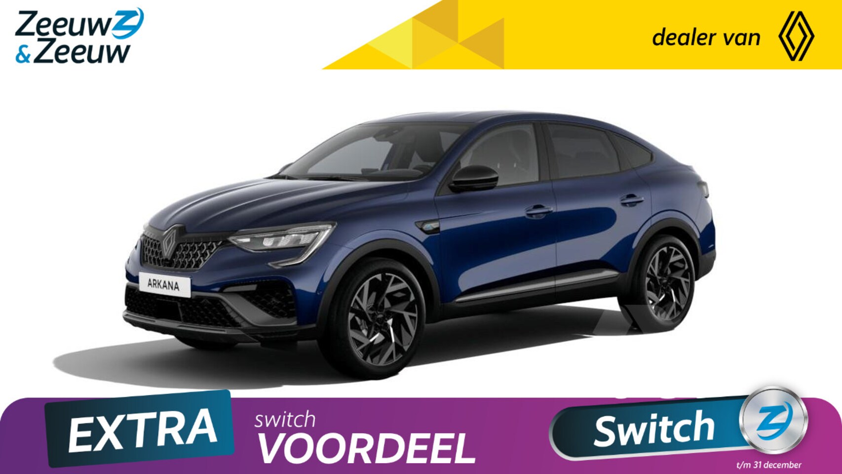 Renault Arkana - 1.6 E-Tech hybrid 145 esprit Alpine | Uit voorraad leverbaar op is op - AutoWereld.nl