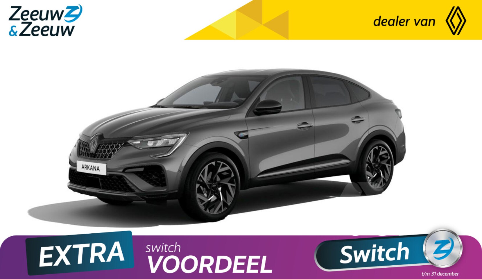 Renault Arkana - 1.6 E-Tech hybrid 145 esprit Alpine | Uit voorraad leverbaar op is op - AutoWereld.nl