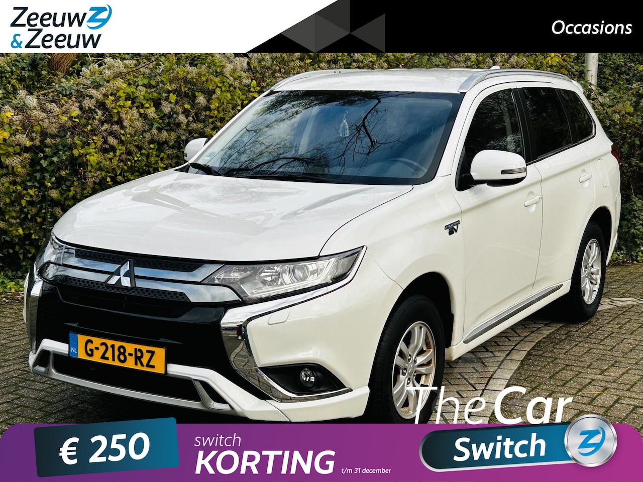 Mitsubishi Outlander - 2.4 PHEV Pure Apple Carplay/Android Auto , stoelverwarming , climate , camera , cruise , t - AutoWereld.nl