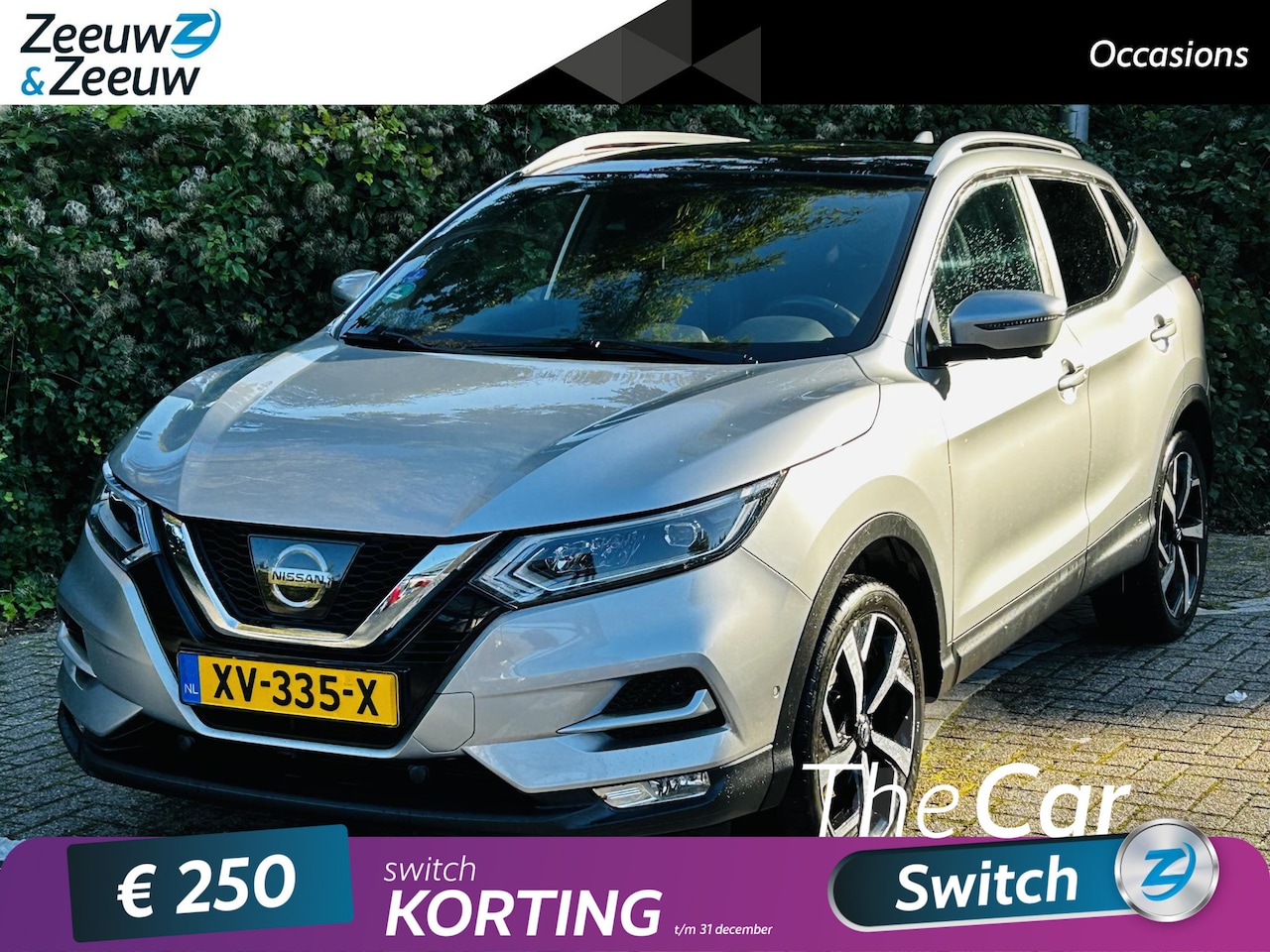 Nissan Qashqai - 1.2 Tekna + Alle optie's voor deze uitvoering , incl trekhaak . - AutoWereld.nl