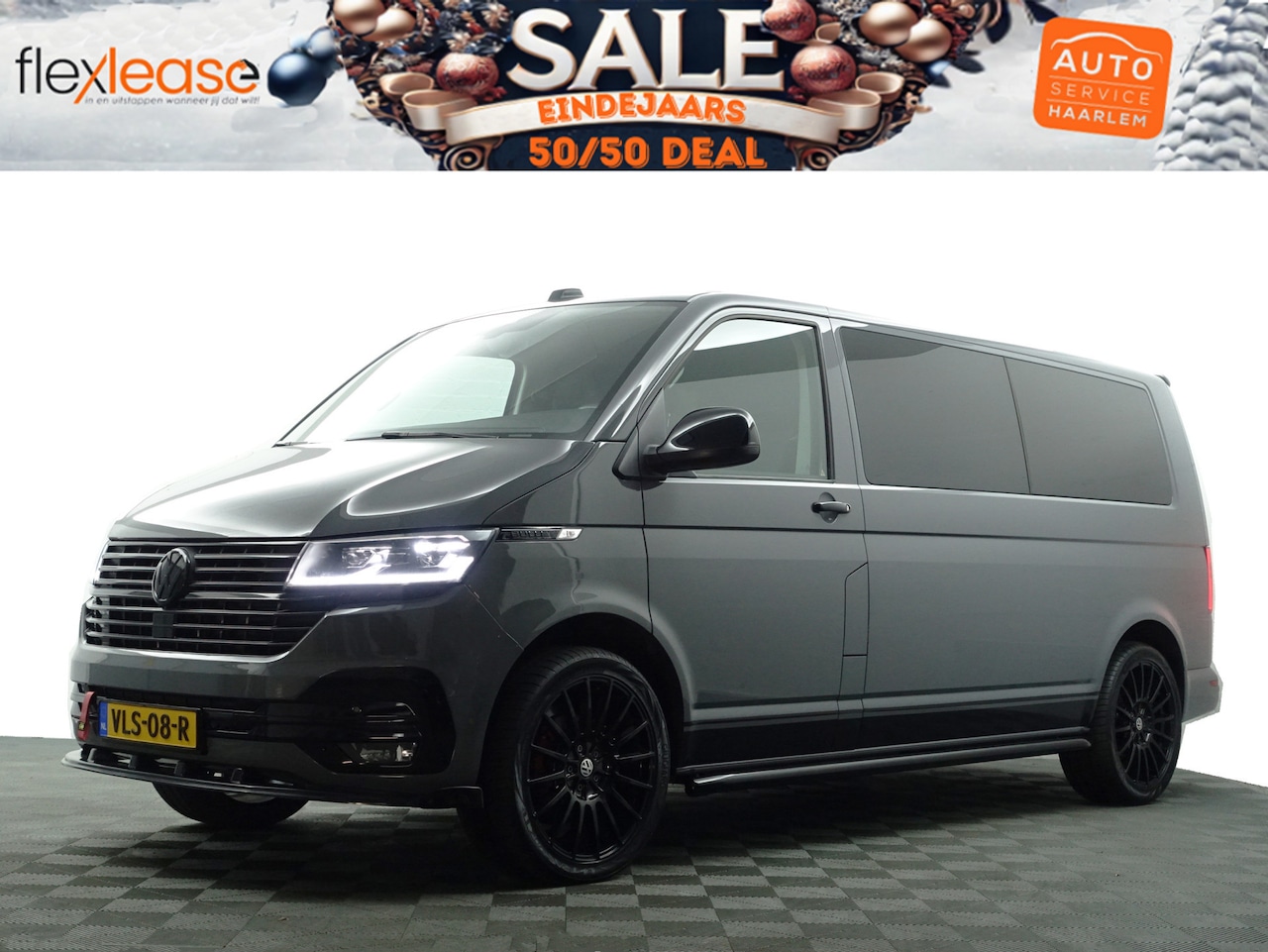 Volkswagen Transporter - 2.0 TDI Euro 6 L2 Bulli Aut- Dubbele Cabine, 6 Pers, Xenon Led, Virtual Cockpit, Nardo Gre - AutoWereld.nl