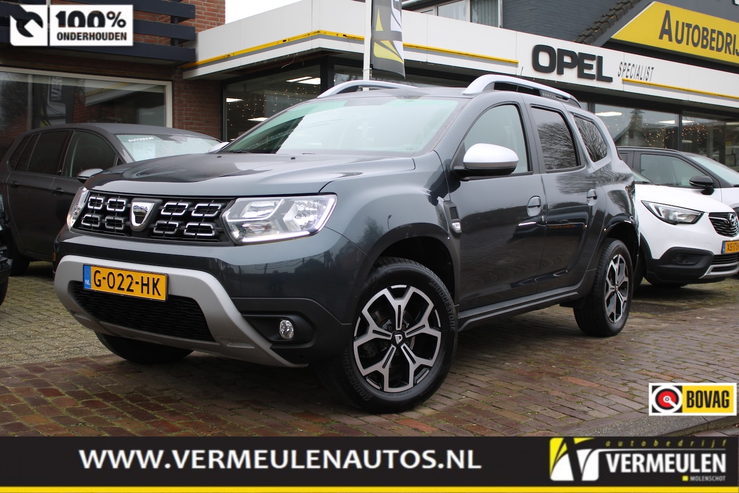 Dacia Duster - 1.3 TCe 130PK 4x2 Prestige + 17"/ Navi/ Clima/ Camera/ Trekhaak/ NL auto - AutoWereld.nl