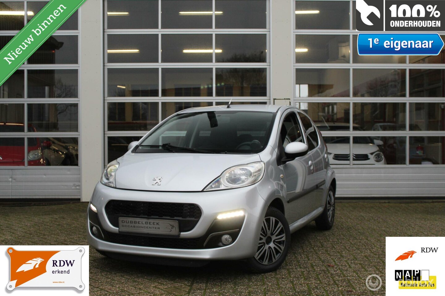 Peugeot 107 - 1.0-12V 5-Deurs Facelift Sportium Ledverlichting Airconditioning Bluetooth Carkit Tel.&Med - AutoWereld.nl