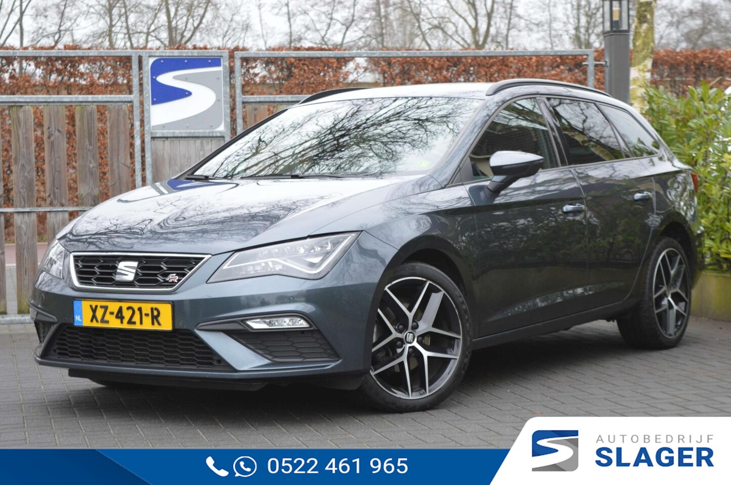 Seat Leon ST - 1.5 TSI FR Business Intense - Lane assist|Keyless|LED|Navi|Carplay|DAB|Camera|Cruise|Trekh - AutoWereld.nl