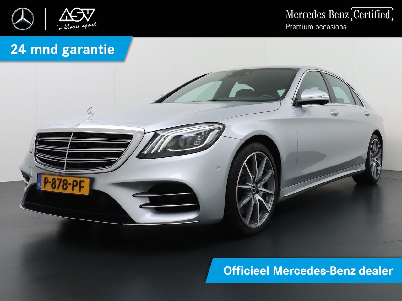 Mercedes-Benz S-klasse - 350d 4Matic Lang | Sfeerverlichting | Nappa lederen Bekleding | Multibeam LED Koplampen | - AutoWereld.nl