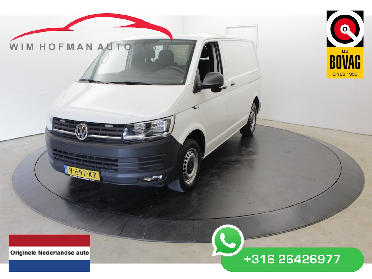 Volkswagen Transporter - 2.0 TDI 150PK Automaat L+R Schuifd Navi 3Pers Trekh PDC Airco Cruise - AutoWereld.nl