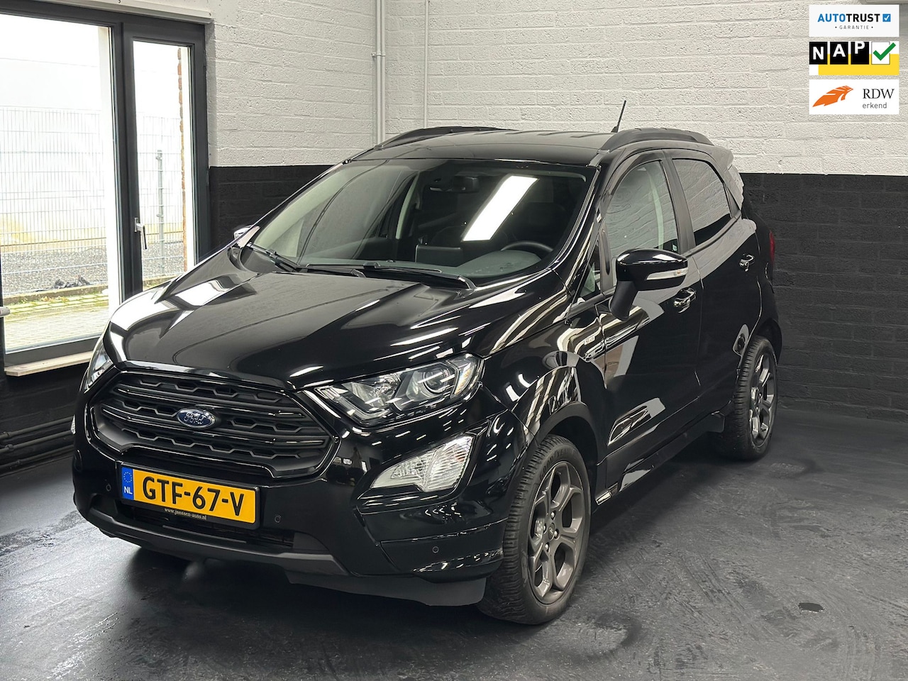 Ford EcoSport - 1.0 EcoBoost ST-Line Black 1.0 EcoBoost ST-Line Black, automaat, camera, B&o, Stuur/stoelverwarming, leder/alcantara - AutoWereld.nl