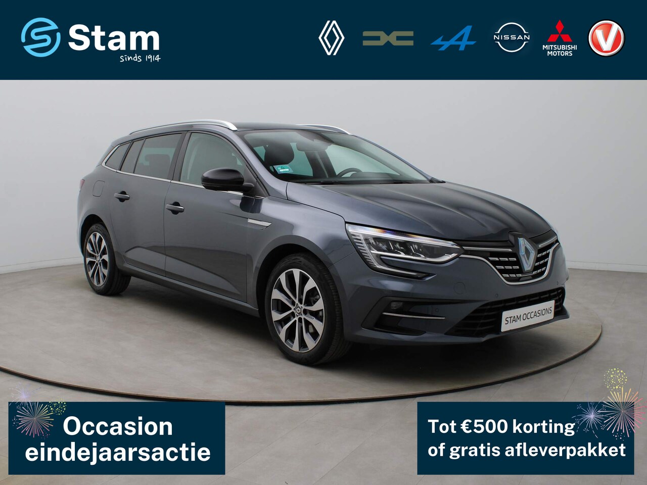 Renault Mégane Estate - TCe 140pk Techno EDC/AUTOMAAT Camera | Climate | Navi | Parksens. v+a | Stoel -/ Stuur ver - AutoWereld.nl